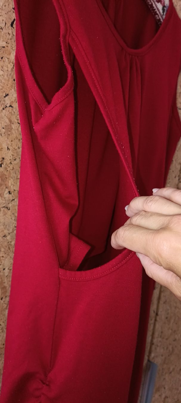 Tuniche: Red-Claret Tank Top, 38 – Usato da Zürich venduto da cat_9cvz 1