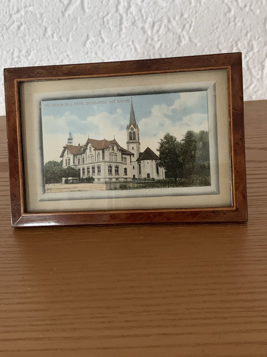 Cartoline postali: Au Rheintal Kirche Ansichtskarten Schulhaus dekorativ – Usato da Widnau venduto da Seppl480
