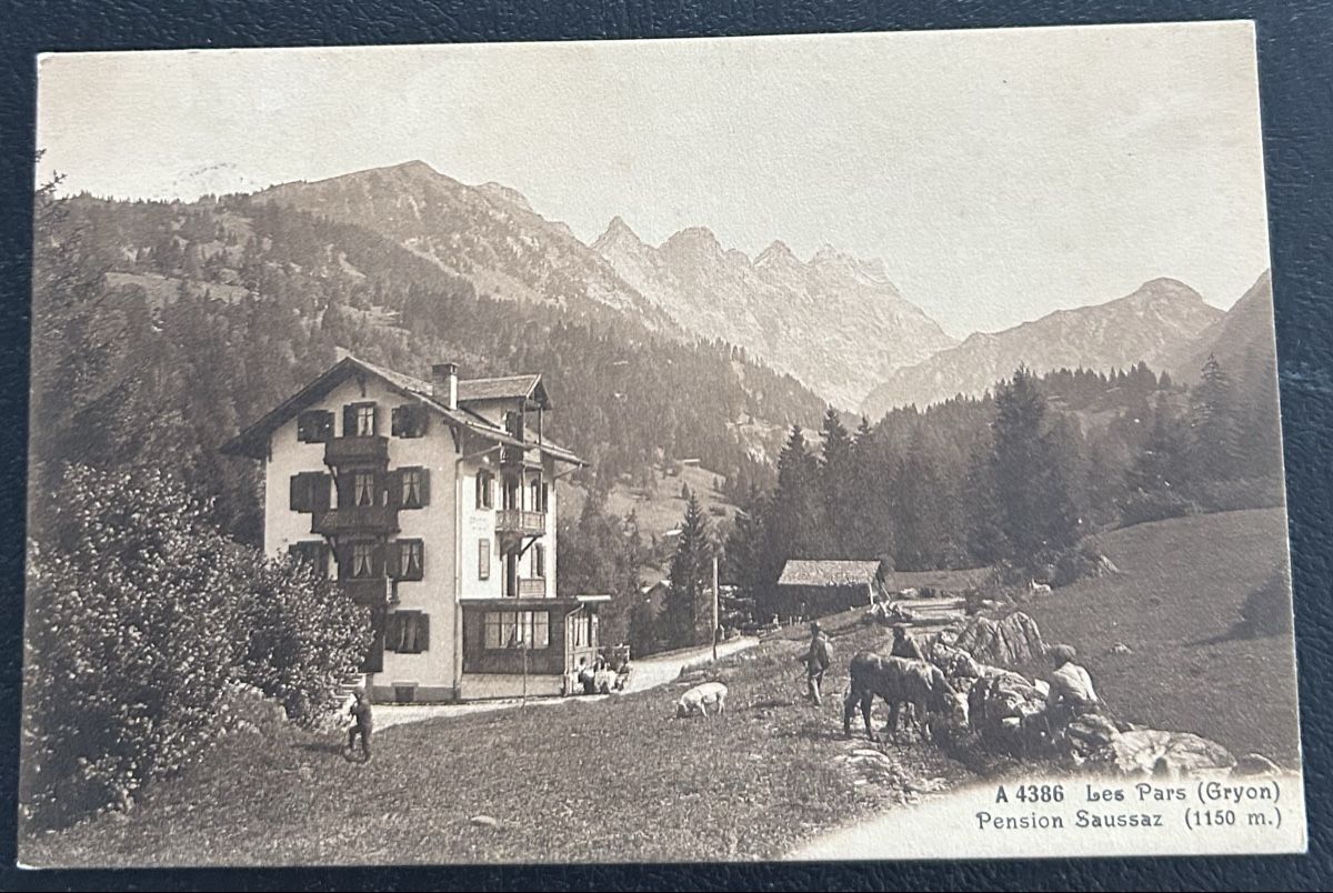 Cartoline postali: Les Pars Gryon Pension Saussaz – Usato da Horw venduto da Tellbub