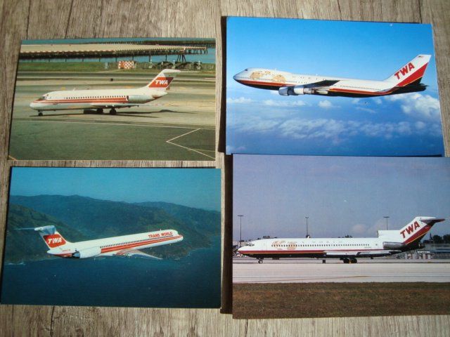 Cartes postales: TWA Trans World Airlines (USA)10 Verschiedene Ansichtskarten – Neuf avec emballage d'origine à Thun par Abigboss 1