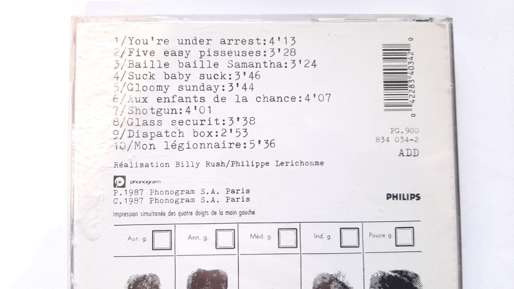 CDs: CD Serge Gainsbourg -You're under arrest – Gebraucht aus Pully von bro_n52j 2