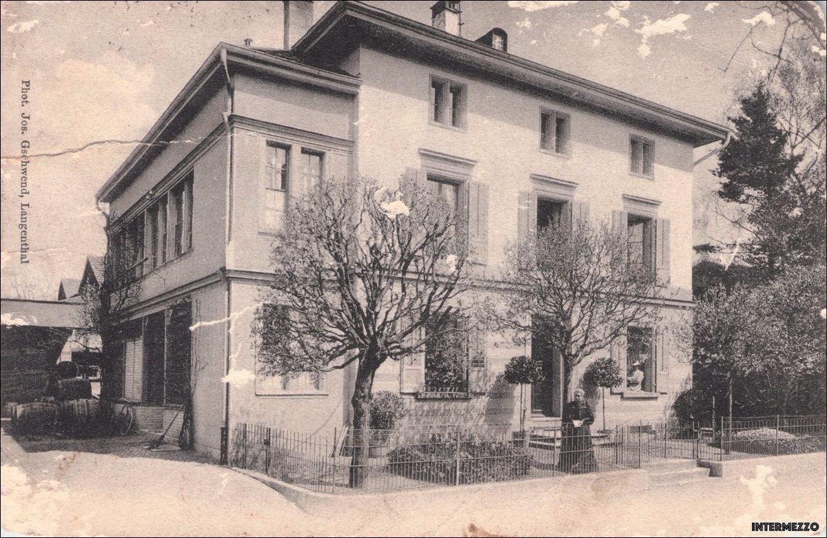 Ansichtskarten: Langenthal BE // Alte Villa 1921 – Gebraucht aus Basel von intermezzo12