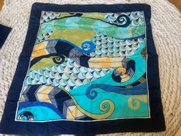 Schöner Sommer Seidenschal 90 x 90 cm vintage