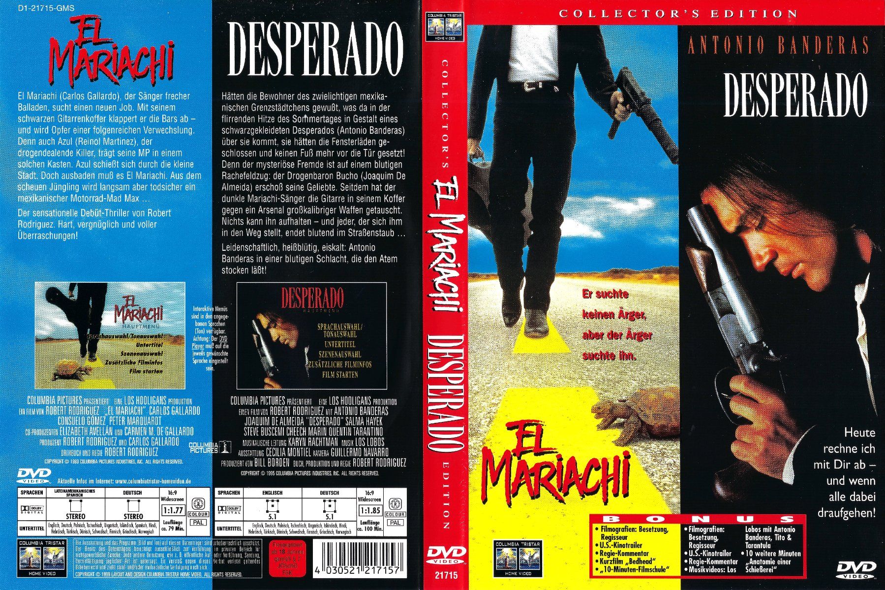 Tous les DVDs: El Mariachi & Desperado – D'occasion à Zürich par Cineasten
