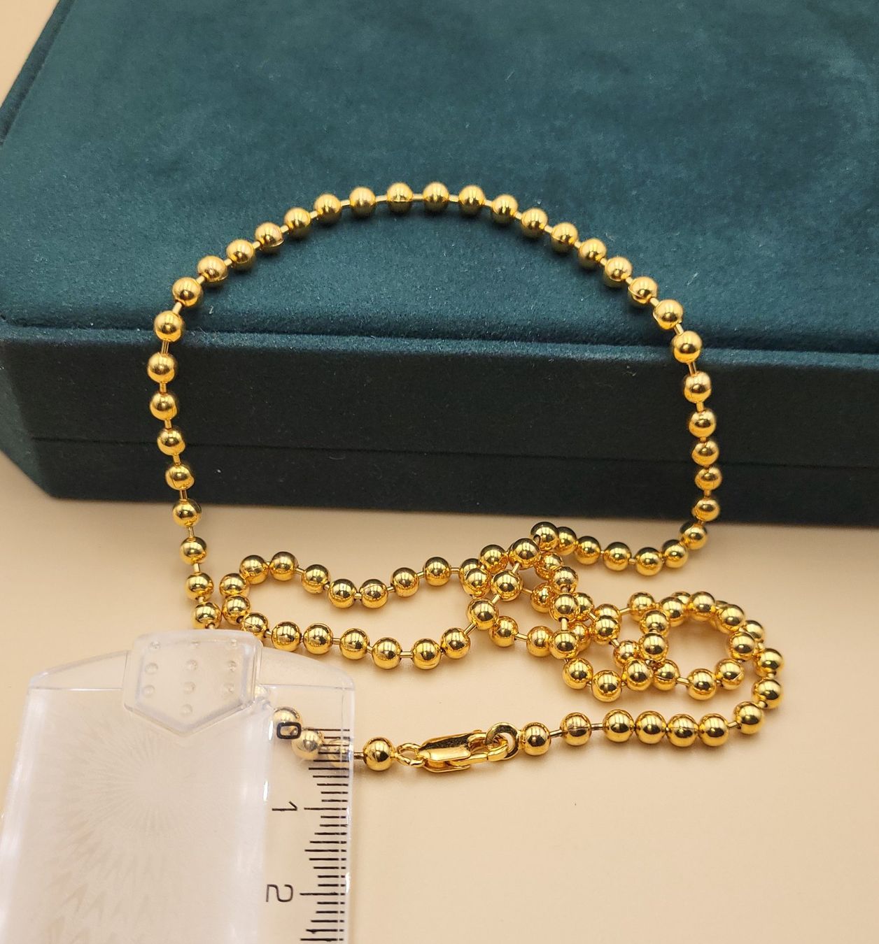 Ketten: Goldene Elegante Kugelkette – Gebraucht aus Wald ZH von SwissPawnshop 1