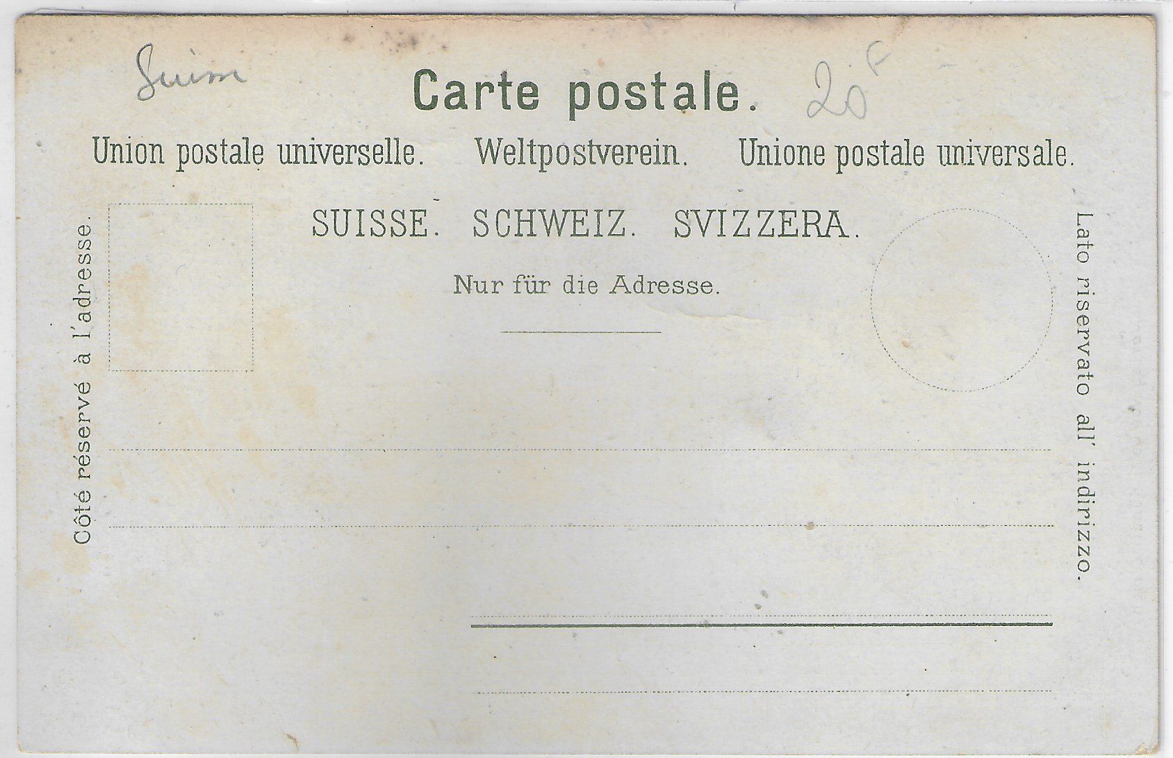 Cartoline postali: Souvenir de Montreux - Litho – Usato da Ettingen venduto da Kartenplanet 1