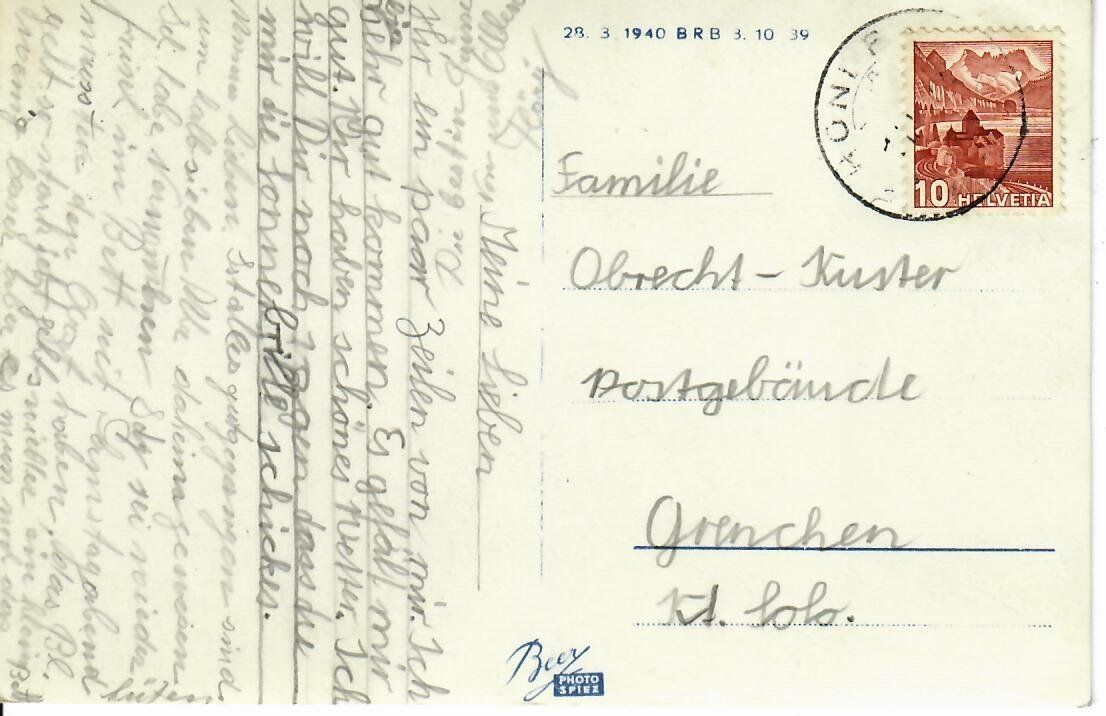 Cartoline postali: Hondrich – Usato da Hochdorf venduto da Ziegel-16 1