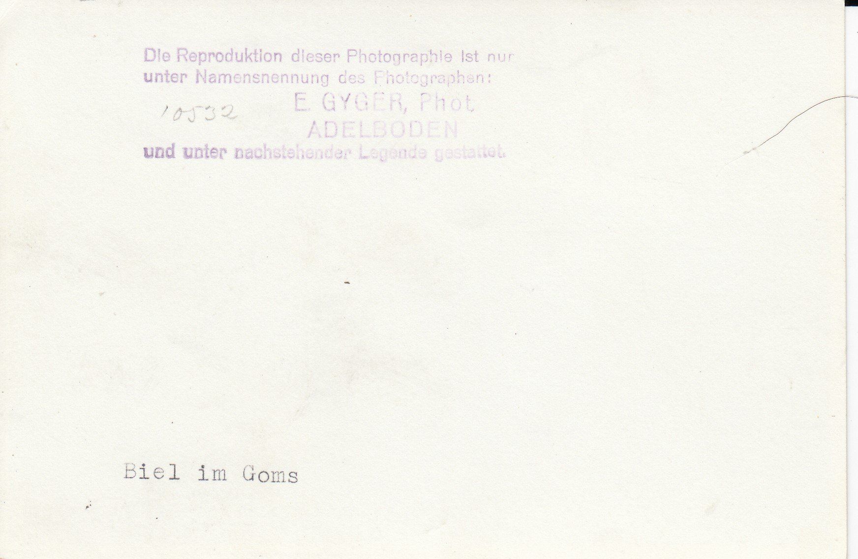 Cartoline postali: Biel   VS  im Goms – Usato da Brig venduto da Valcards54 1