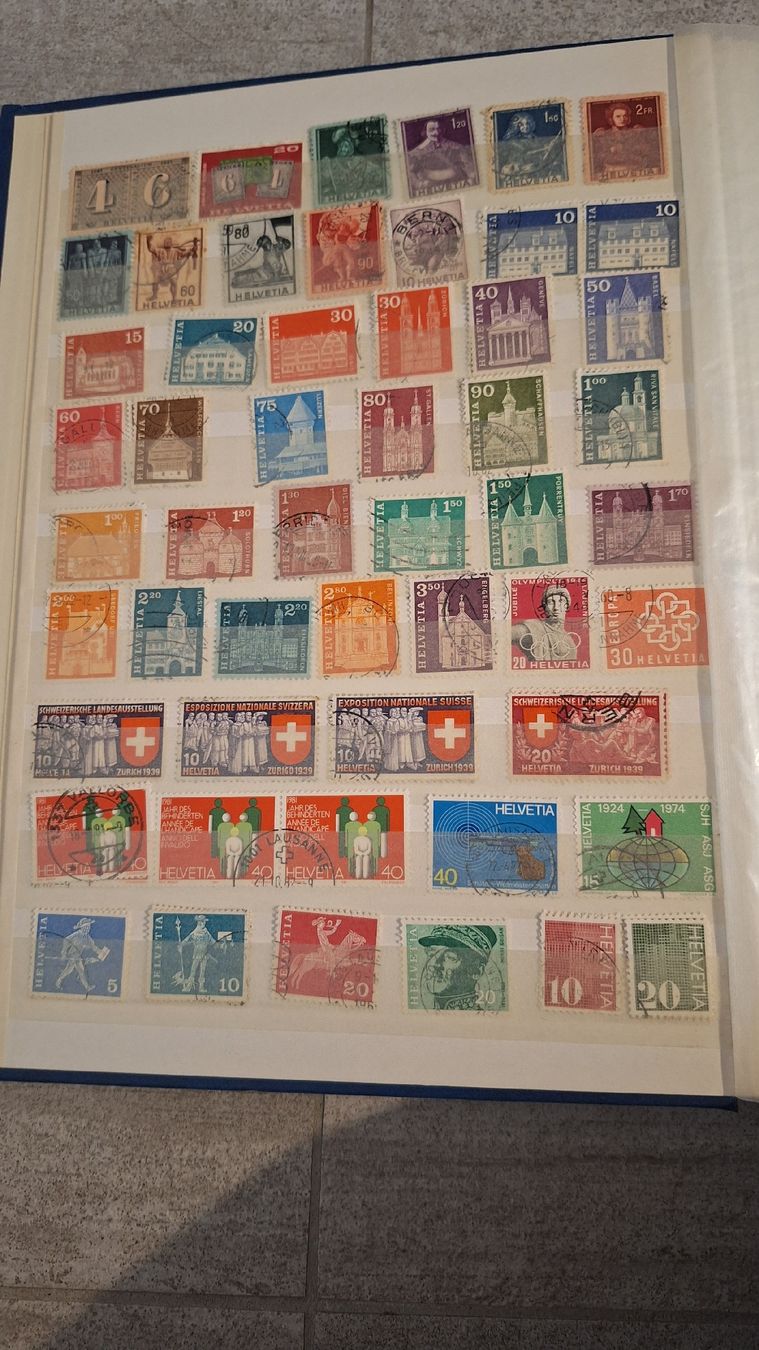 Tutti i francobolli: Collection timbres suisses – Usato da Montricher venduto da bil_fyq7 9