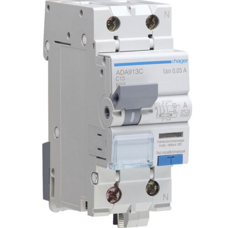 Hager Interruttori: FI/LS RCD Schalter Hager C 13A 30mA – Nuovo e nell'imballaggio originale da Maienfeld venduto da goelea