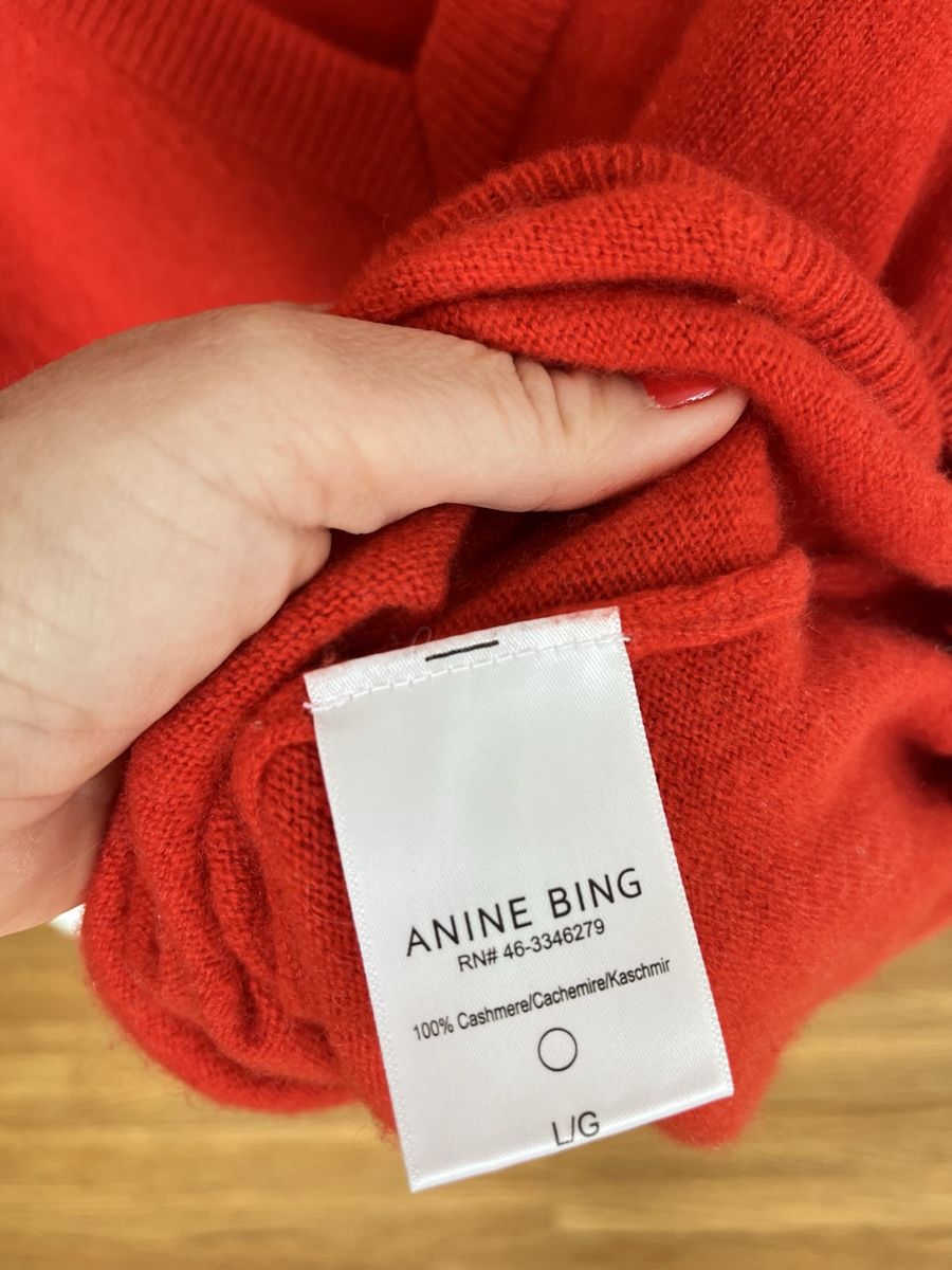 Anine Bing Maglioni & Felpe: ANINE BING Cashmere Pullover rot – Usato da Küsnacht ZH venduto da madrilena77 3