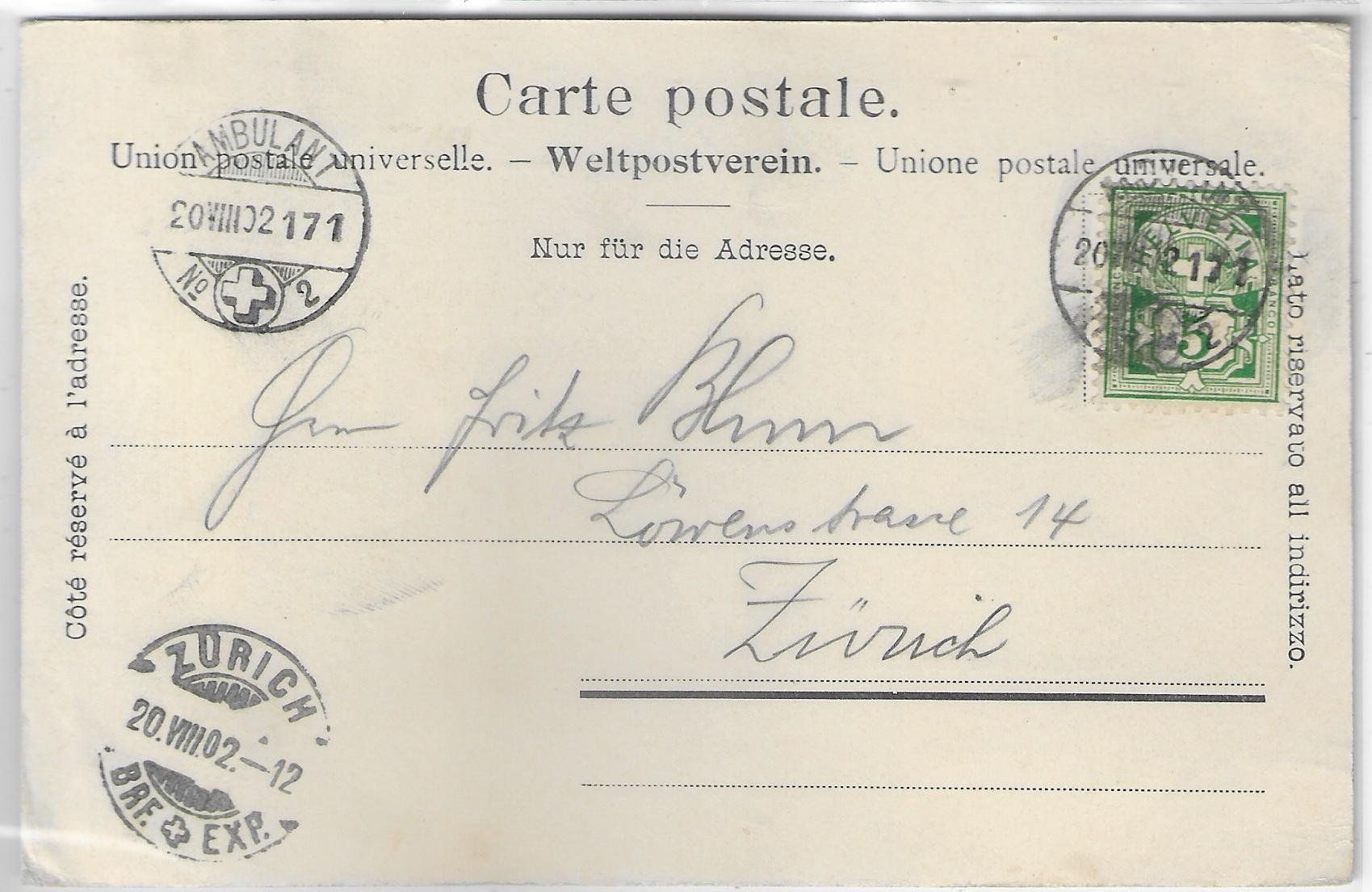 Cartoline postali: Sonceboz - Vue generale – Usato da Ettingen venduto da Kartenplanet 1