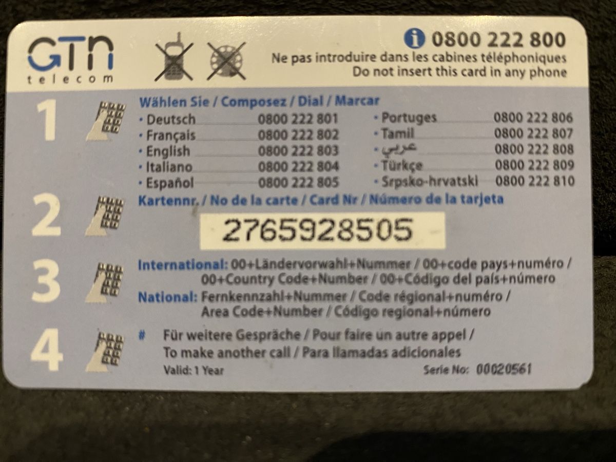 Telefon- & Taxkarten: Carte – Defekt aus Lausanne von babacard10 1