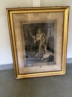 Gravure Napoléon Ier, cadre doré, parfait pour collection! (