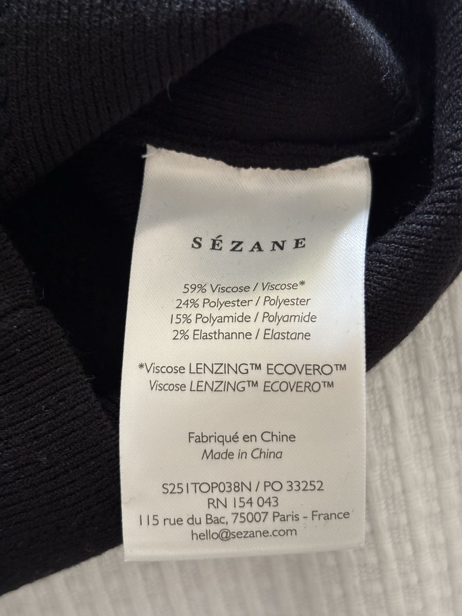 Sezane Top: Sezane Luce Top schwarz – Nuovo e nell'imballaggio originale da Winkel venduto da Zimtguetzli 4