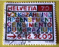 Nr.1005 GESTEMPELT Volkszählung 2000  Siehe Original Fotos.