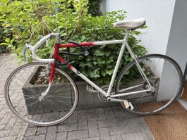 Vintage Rennrad rot/weiss