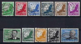 Deutsches Reich 1934 tolle Luftpost Serie gest. selten