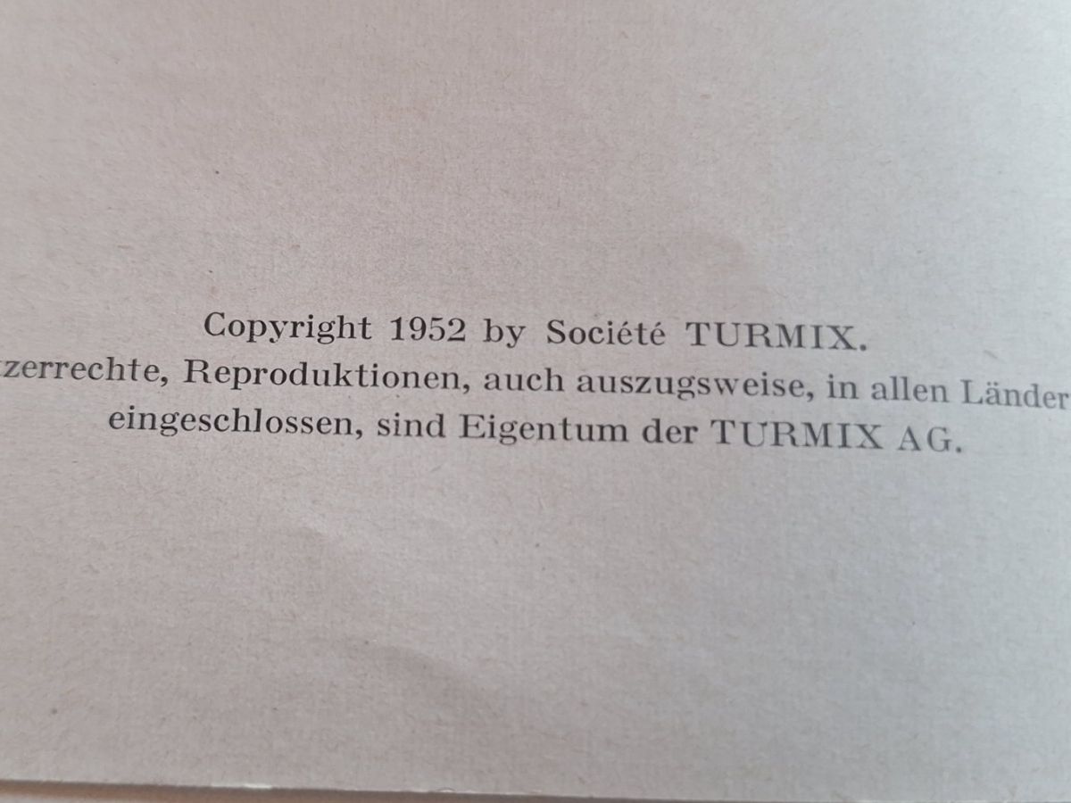 Bücher: VITAGE TURMIX KOCHBUCH 1952 – Gebraucht aus Huttwil von Kunterbuntli 3