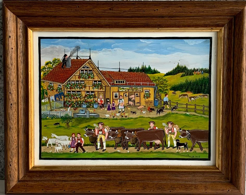 Anna Staub (1942) Appenzeller Gemälde Kaufen auf Ricardo