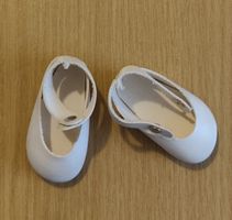Sasha Puppe Schuhe weiss mit Riemen guter Zustand Paar