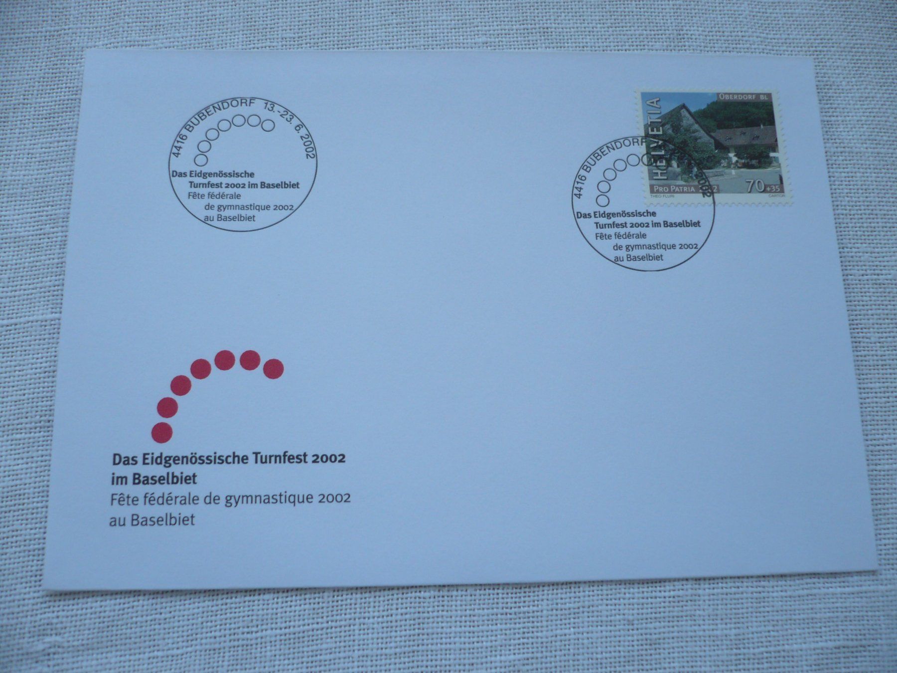 Tous les timbres: 2002 Eidg. Turnfest, Bubendorf – D'occasion à Zürich par saltandpepper008