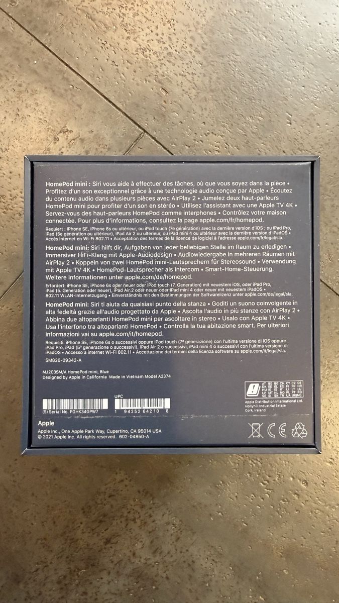 Apple Casse acustiche: Apple HomePod mini blue – Nuovo (secondo la descrizione) da Grub SG venduto da Crispin1990 3