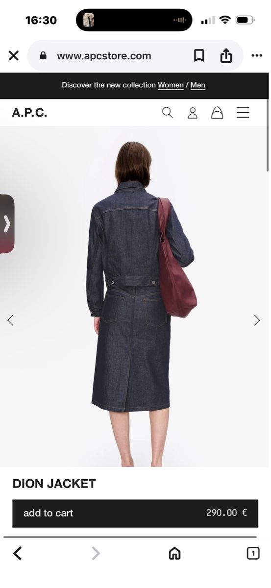 Apc Giacche: APC unisex denim jacket – Nuovo e nell'imballaggio originale da Mont-sur-Lausanne venduto da Gracie-He 1