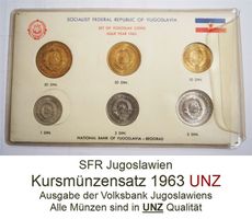 Kursmünzen SFRJ 1963 UNZ