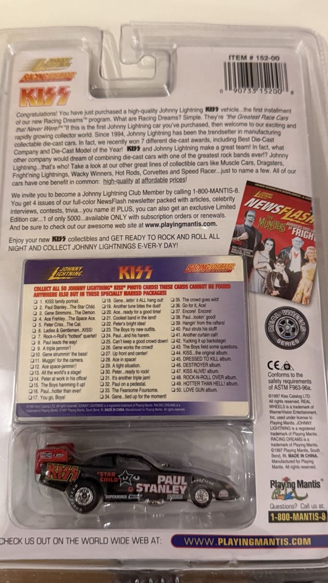 Johnny Lightning Modellini d'auto: KISS Johnny Lightning Racing Dream – Nuovo e nell'imballaggio originale da Basel venduto da Zomeg 5