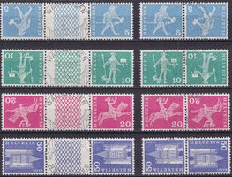 1963, K45-K48+S63-S66 +Vollstempel Wallisellen, sauber !