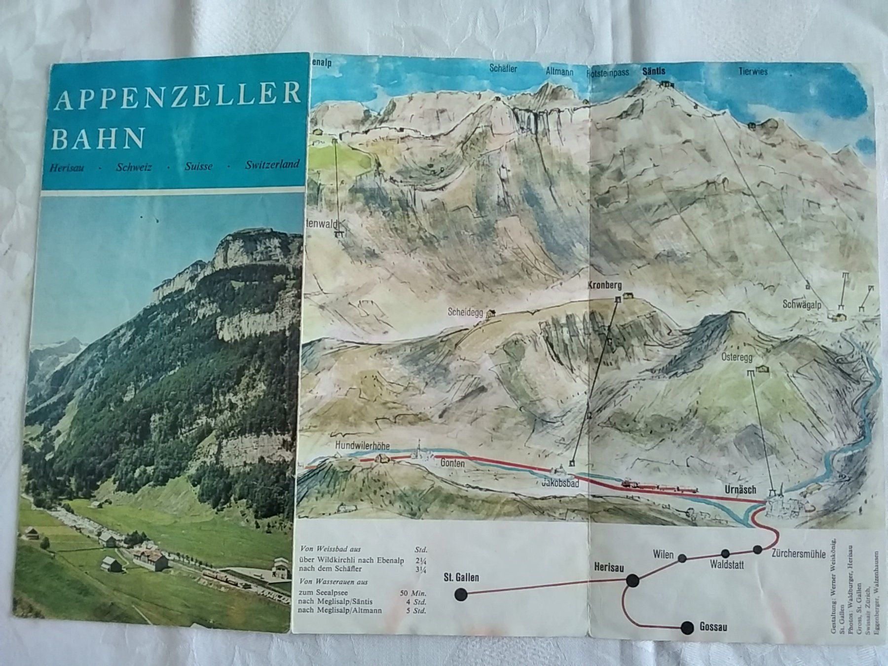 Bücher: Prospekt APPENZELLER BAHN – Gebraucht aus Appenzell von lama19 2