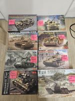 Modellbausatz Konvolut 8 Panzer 1:35 5xNEU und 3xGebracht