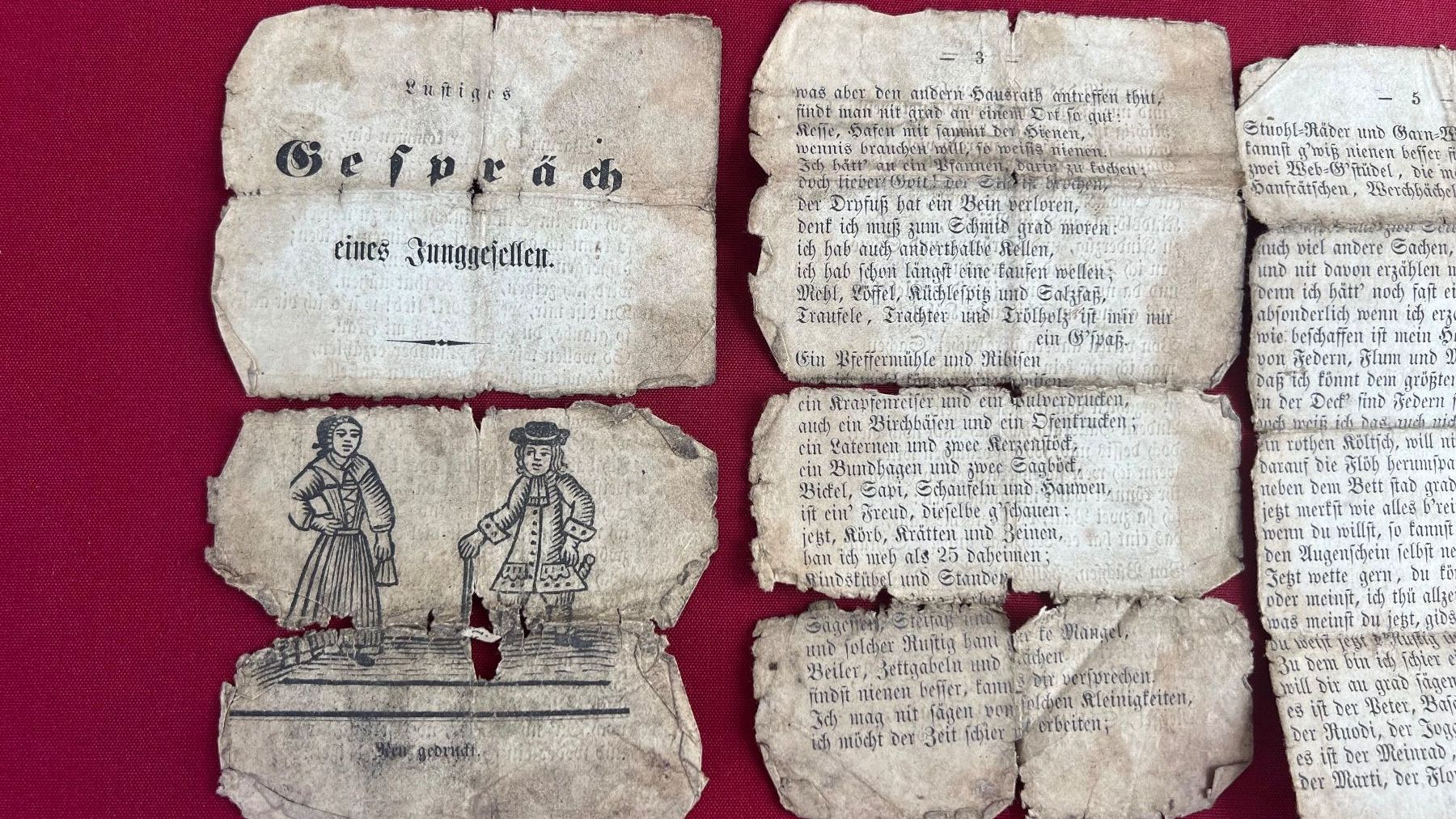 Bücher: Antikes  "Lustiges Gespräch eines Junggesellen",ca.1880 – Gebraucht aus Schübelbach von Dolly990_2 2