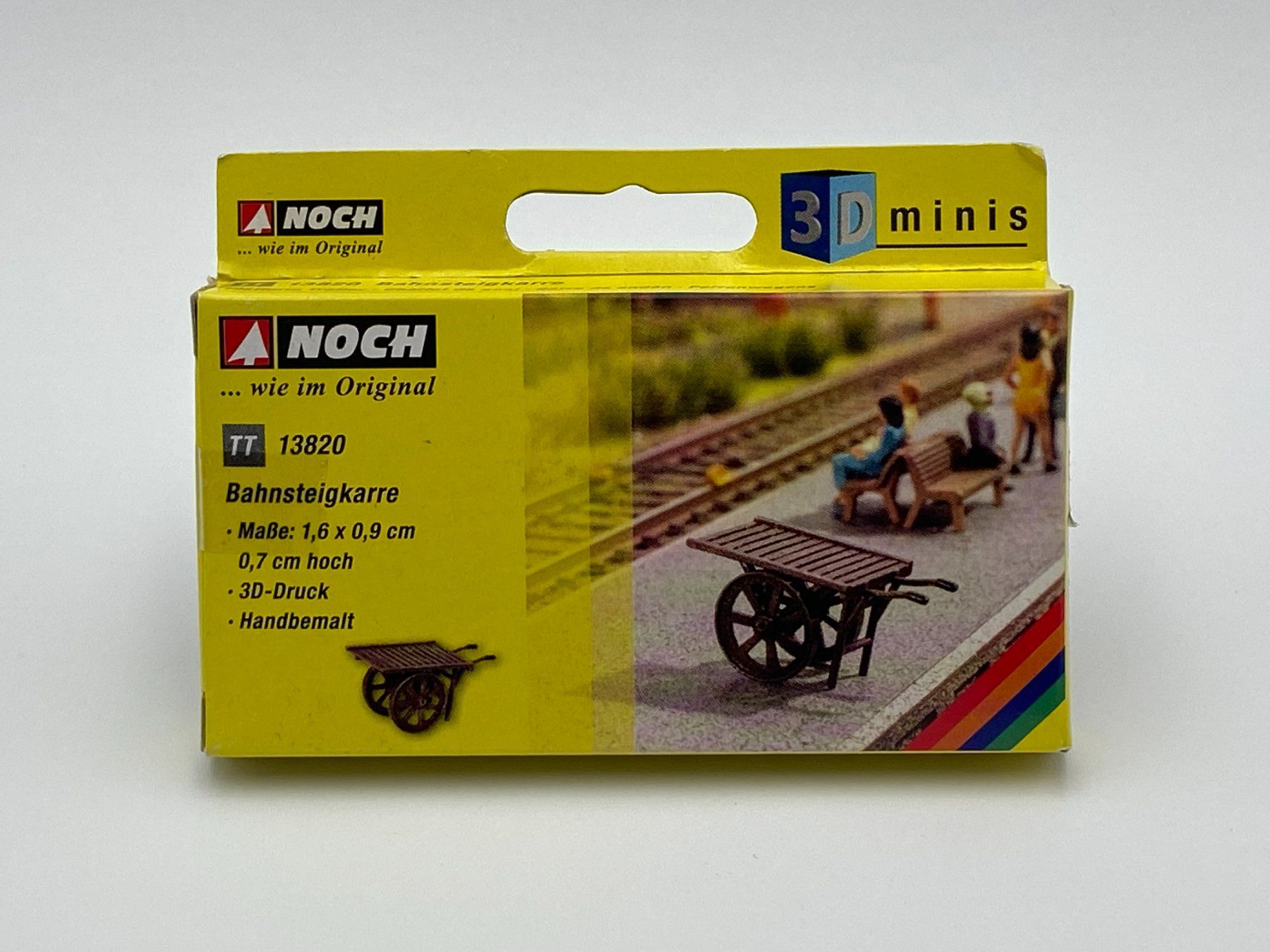 Noch Modellini di ferrovie: NOCH 13820 TT Bahnsteigkarre – Nuovo e nell'imballaggio originale da Neukirch a.d. Thur venduto da Modellbaushop