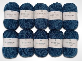 RICO DESIGN flauschiges Garn Blau 10 Stk.
