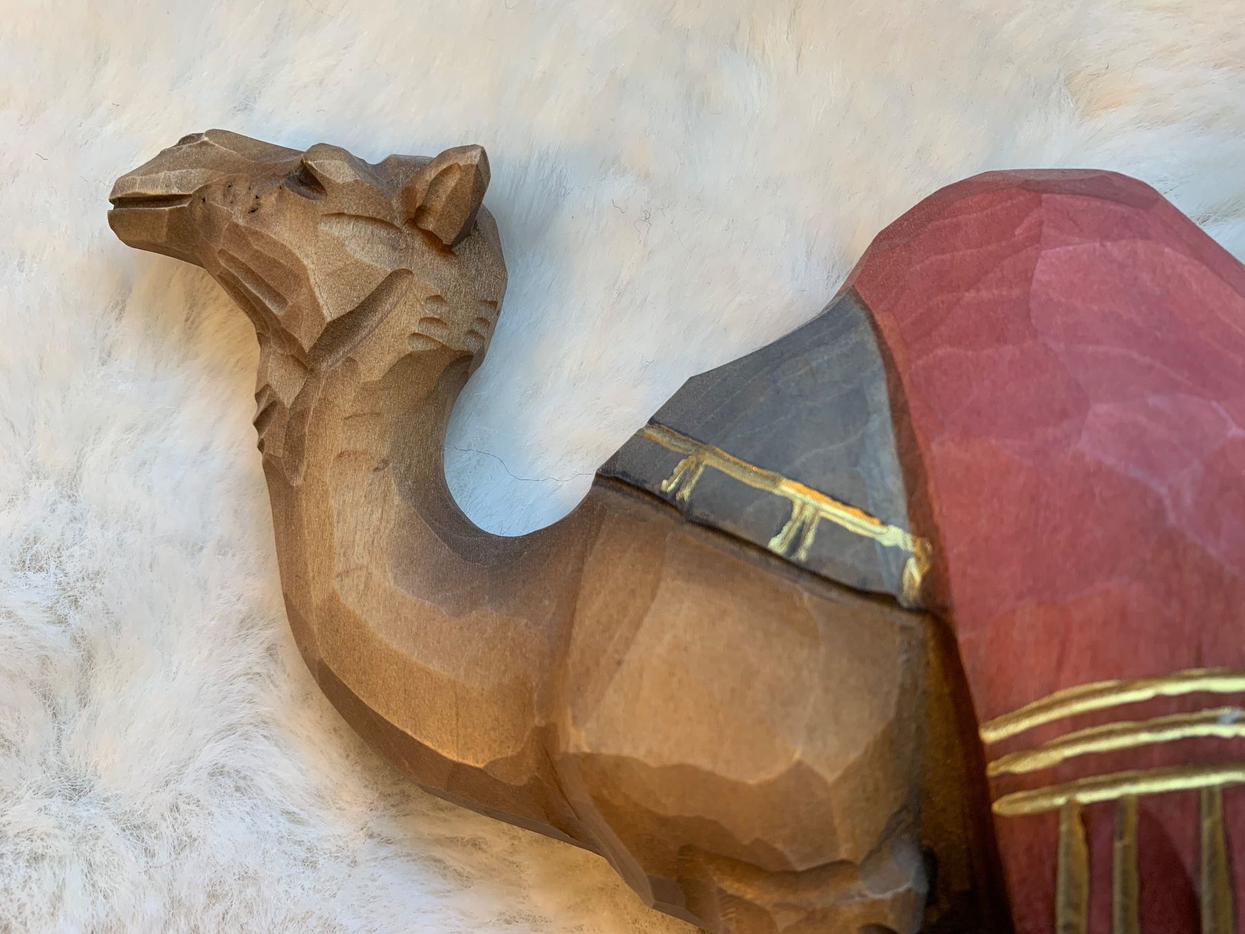 Figurines: Dromedar mit Decke, Holz, Krippenfigur, Huggler Brienz – D'occasion à Kloten par petrol5555 2