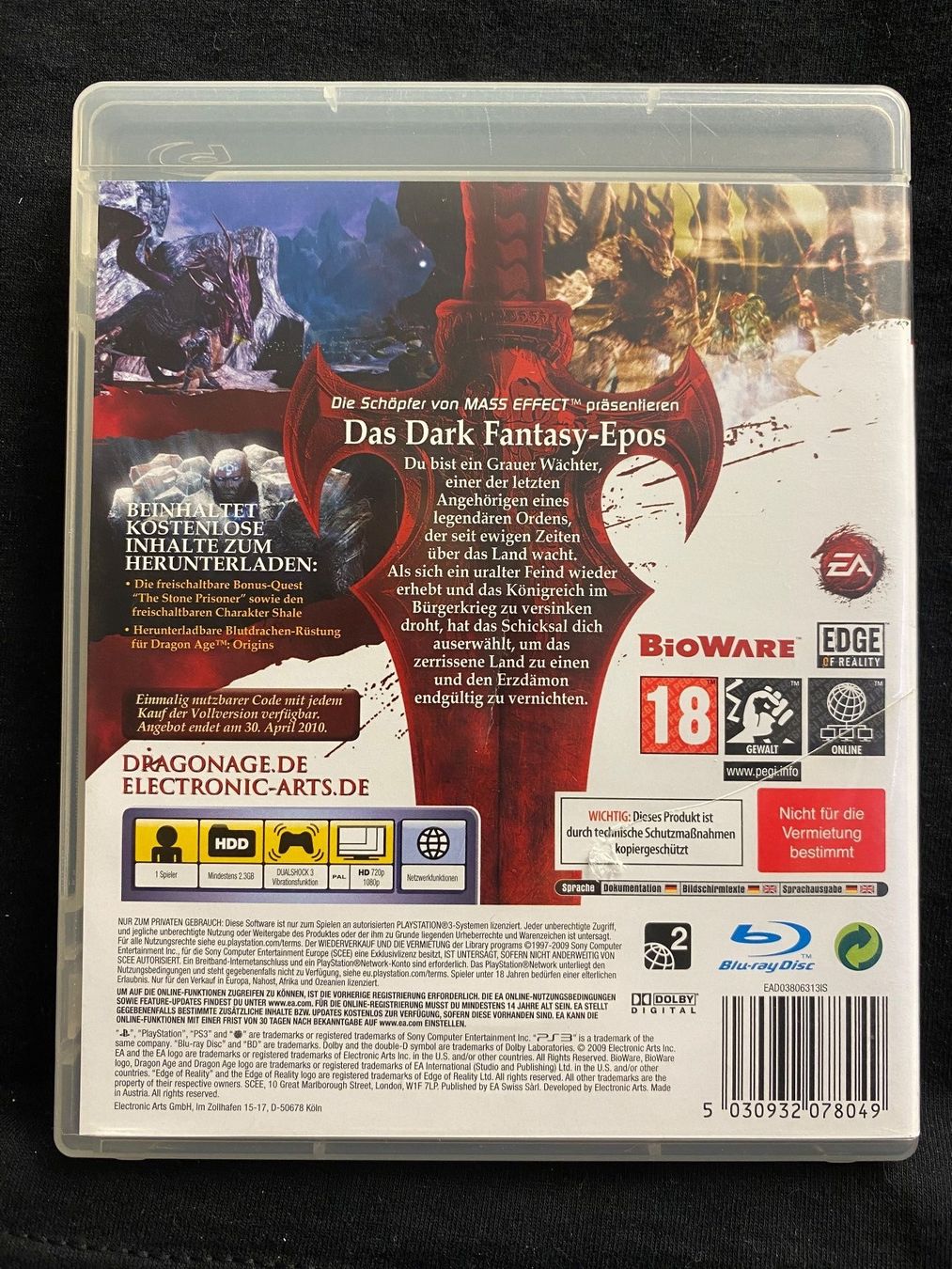 Sony Giochi: Dragon Age Origins I PS3 I ab CHF 1.- – Usato da Küssnacht am Rigi venduto da Bionicmax 2