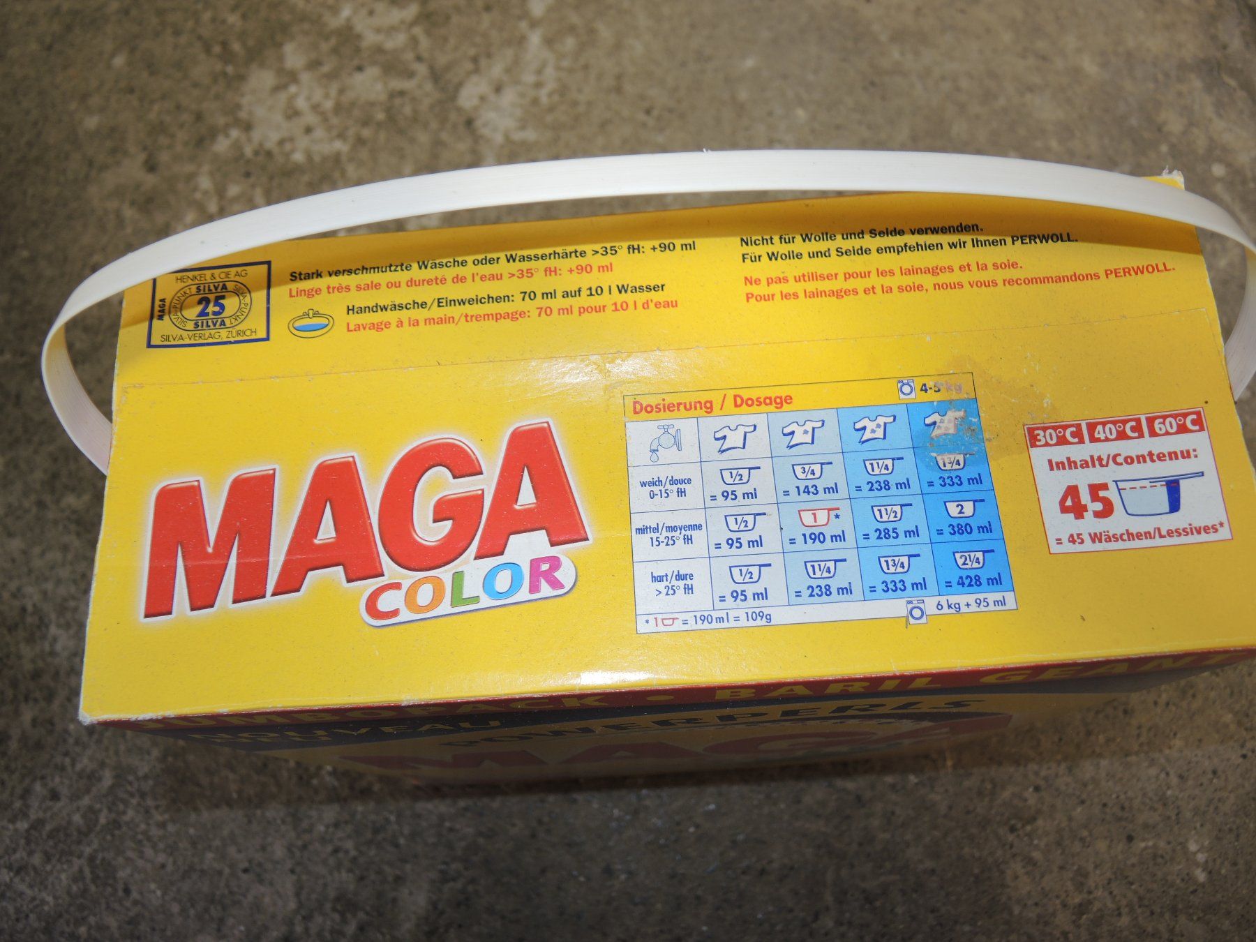 Prodotti di pulizia: MAGA Color  Waschmittel Pack leer – Usato da Rorschach venduto da maeck8 5