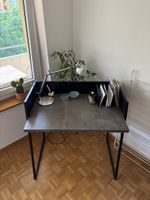 Design Desk “Volga” TemaHome, Concrete Top & Black Metal Leg