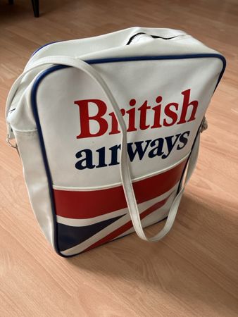 Vintage British Airways Flight bag 1970,s