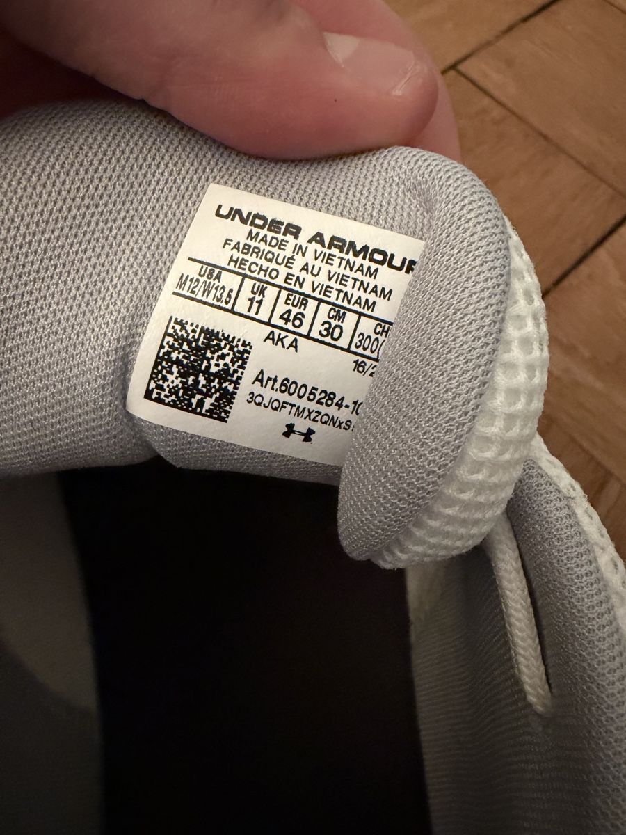 Under Armour Scarpe da uomo: Under Armour Sola Sneaker White – Usato da Bern venduto da rub_9pcg 3