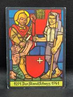 Pro Infirmis-Ansichtskarte: 1291 Der Stand Schwyz 1941