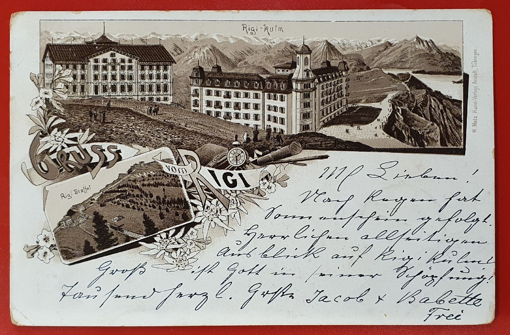 Cartes postales: Gruss vom Rigi 1899 – D'occasion à Kreuzlingen par Rschweiz1