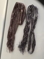 2 edle Schals mit Glitzerfäden, festlich, neuwertig