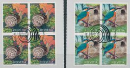 2022 - Tierbehausungen - Viererblock - Ersttag Stempel ET