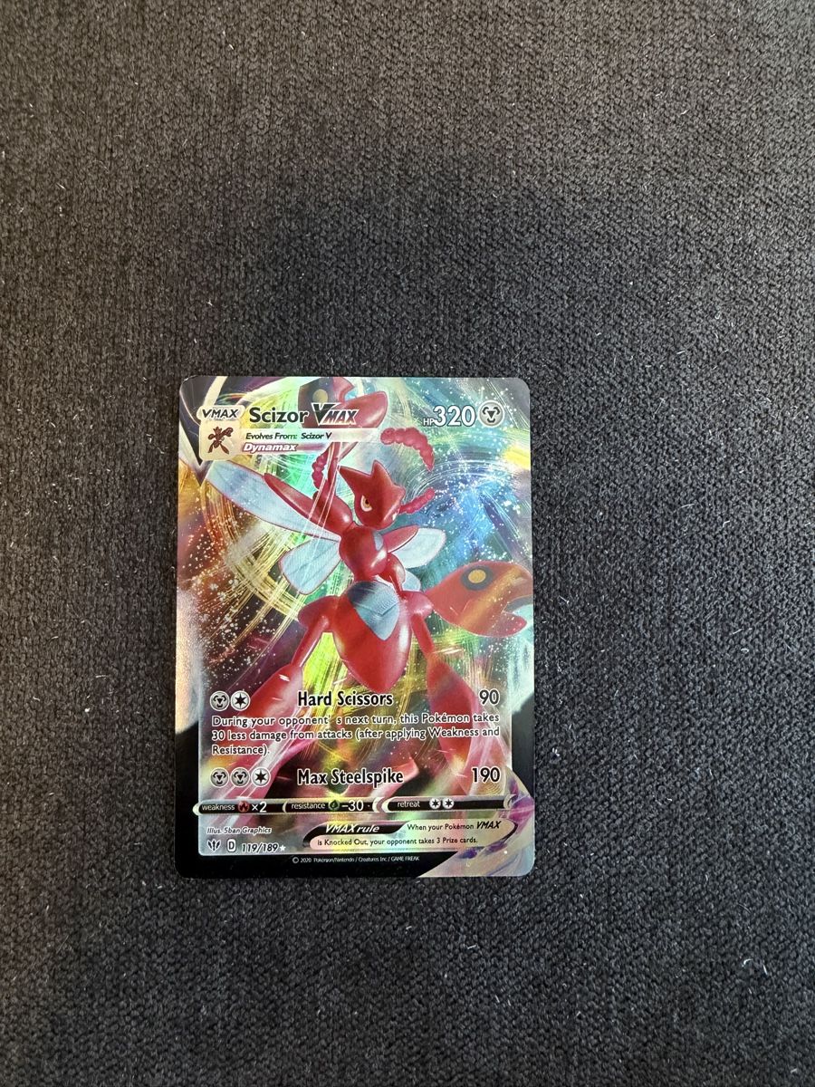 Pokémon Carte collezionabili: Pokémon Scizor VMAX 119/189 – Usato da Liestal venduto da arl_6tv7