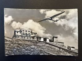Ansichtskarte Hotel Muottas-Kulm Segelflieger gelaufen