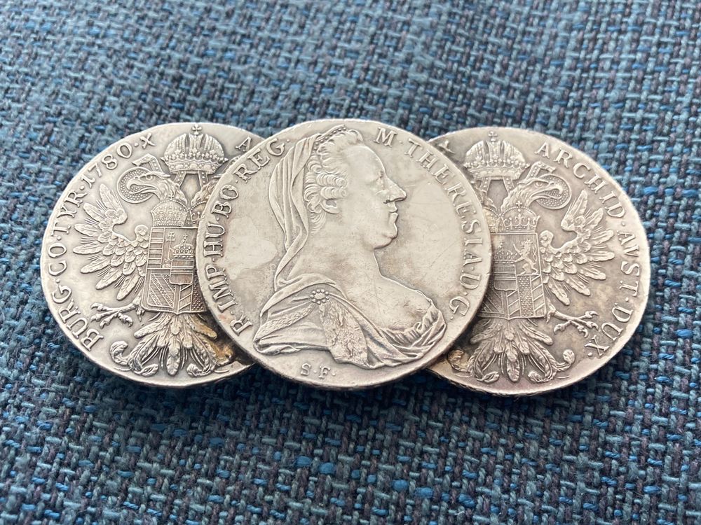 Pièce De Monnaie Autriche 1 Thaler 1780 (refrappe Moderne) Marie-Thérèse En Argent - 27,83g, 40mm