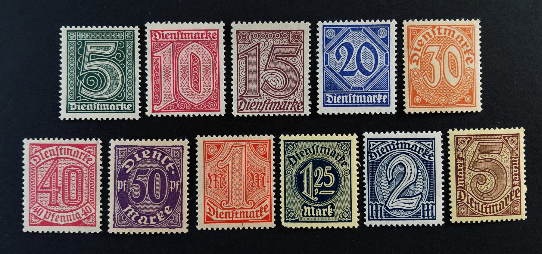 Tutti i francobolli: Deutsches Reich Dienstmarken 1920** – Nuovo (secondo la descrizione) da Ebikon venduto da smartbox